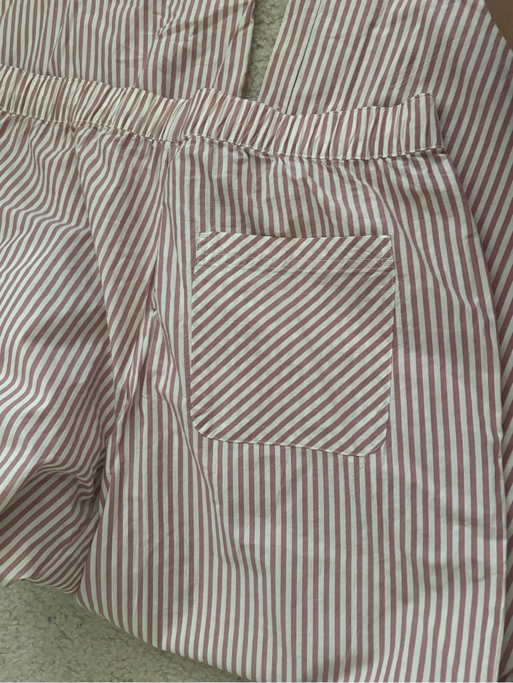 Marine Layer Pink and White Striped Straight-Leg Pants - Picture 6 of 6